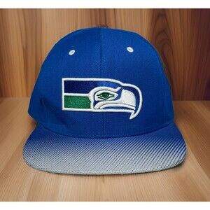 Seattle‎ Seahawks Hat Mitchell & Ness Snapback NFL Vintage Collection Blue Cap